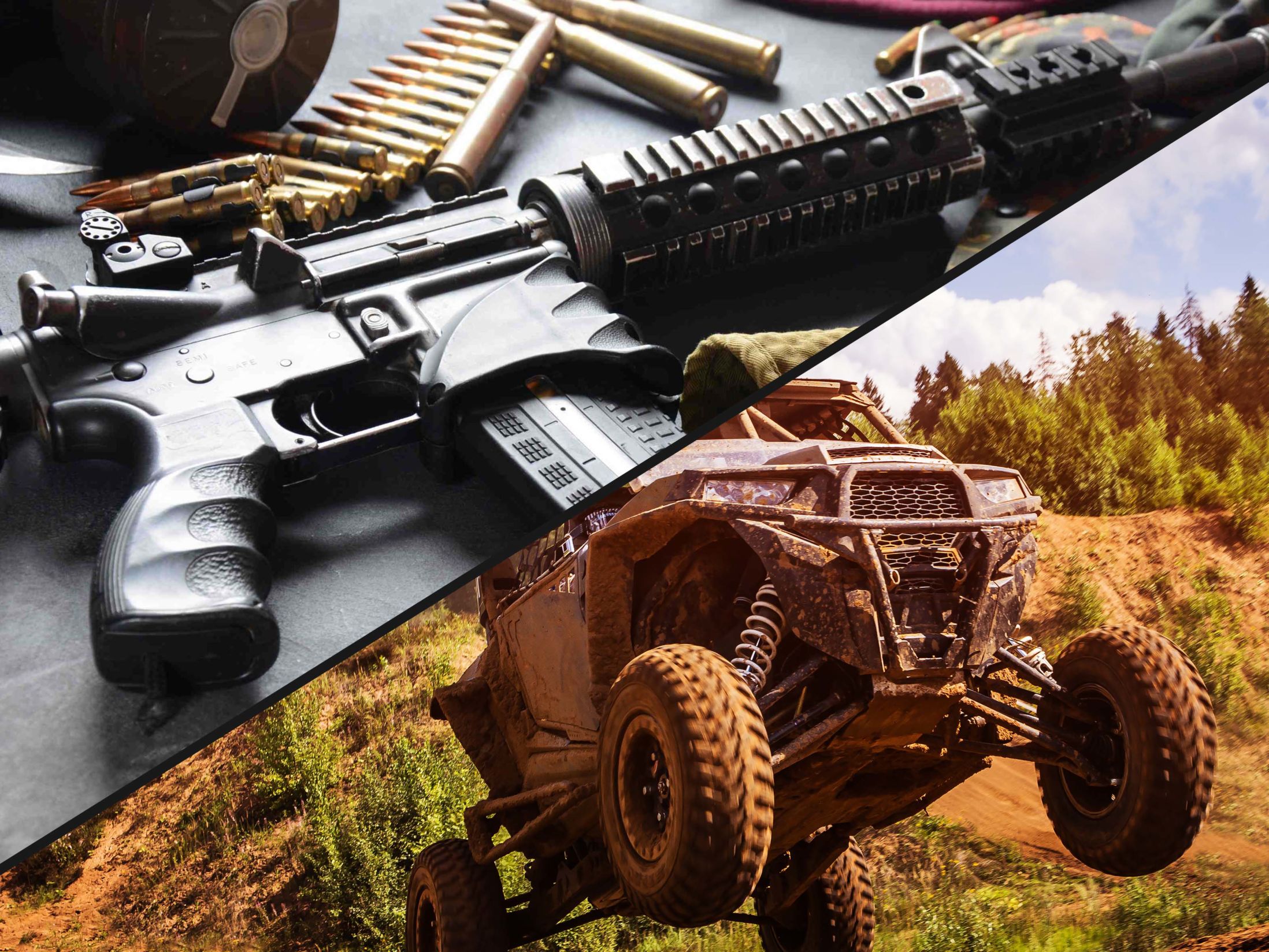 12 Hen Party Activities in Bournemouth - Assault Rifles & Off Road Buggies Package